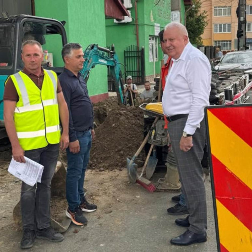 Lucrări de relocare a cablurilor în Blaj