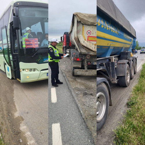 Acțiune a poliției gorjene pentru siguranța rutieră