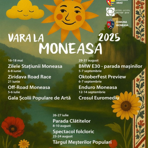 Moneasa prezintă un program estival captivant pentru 2025