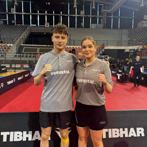 Darius Movileanu și Elena Zaharia, medaliați cu argint în dublu mixt la Campionatul European de Tenis de Masă U21