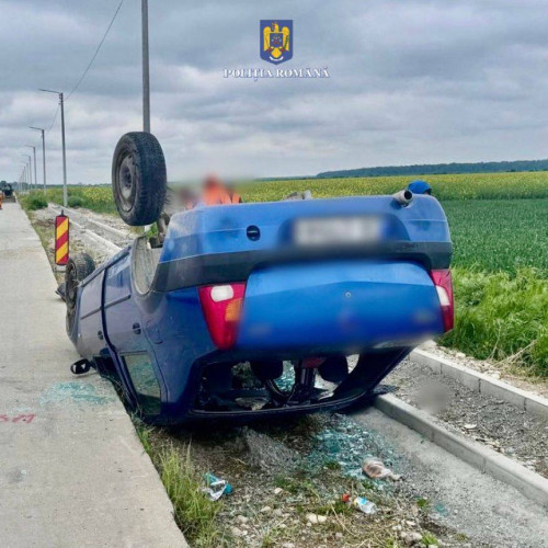 Accident rutier la Helesteu