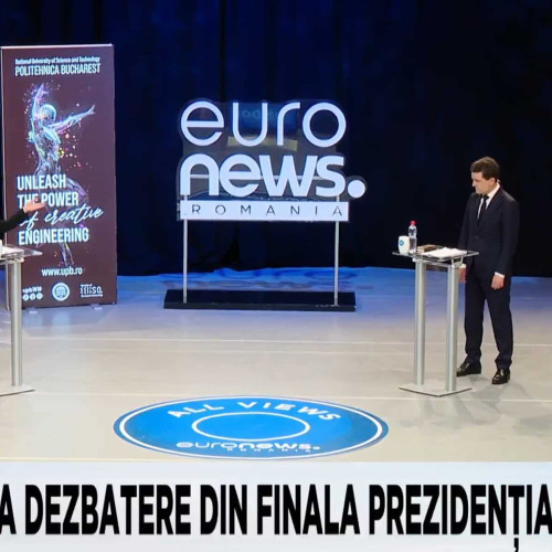 Prima dezbatere între George Simion și Nicușor Dan, organizată de Euronews România