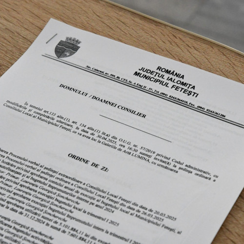 Consiliul Local al Municipiului Fetesti aprobă finanțare pentru activități nonprofit