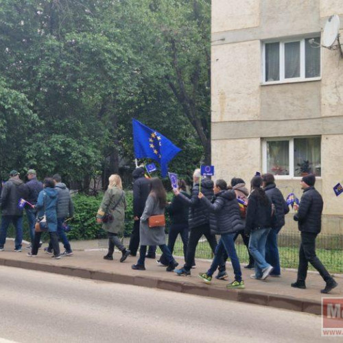 Mars pro Europa la Botoșani cu participare numeroasă