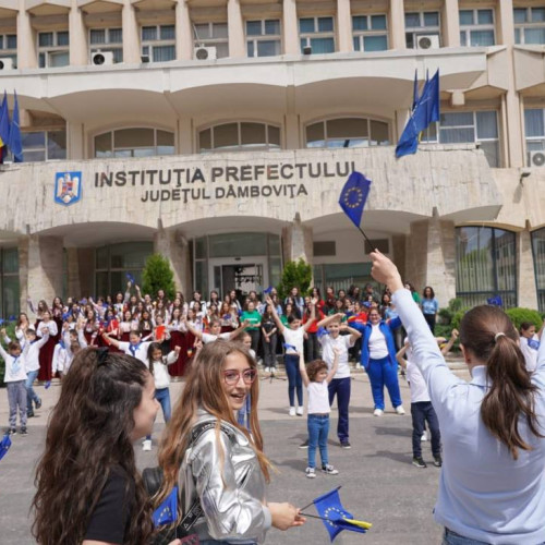 Ziua Europei sărbătorită printr-un Flash Mob la Târgoviște