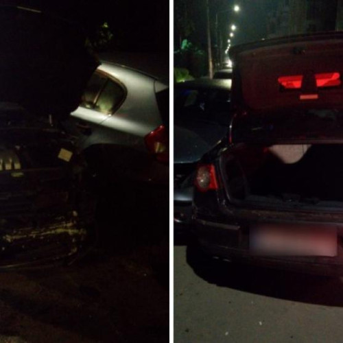 Intervenție la un accident rutier în municipiul Dej