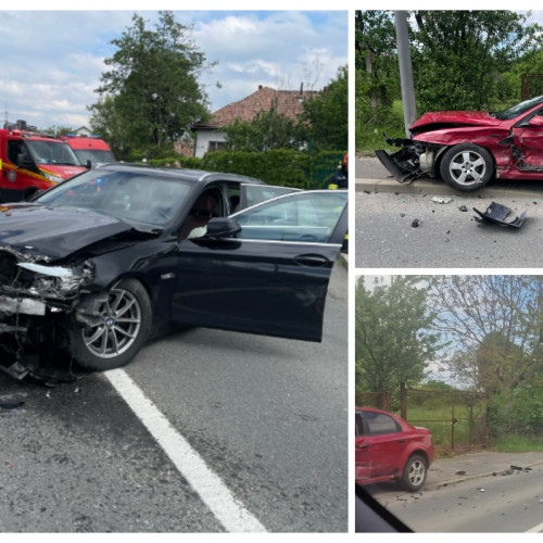 Accident cu trei mașini pe strada Făget din Cluj-Napoca