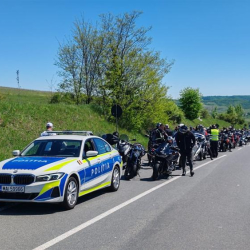 Activitate educativă cu motocicliști la Cluj-Napoca