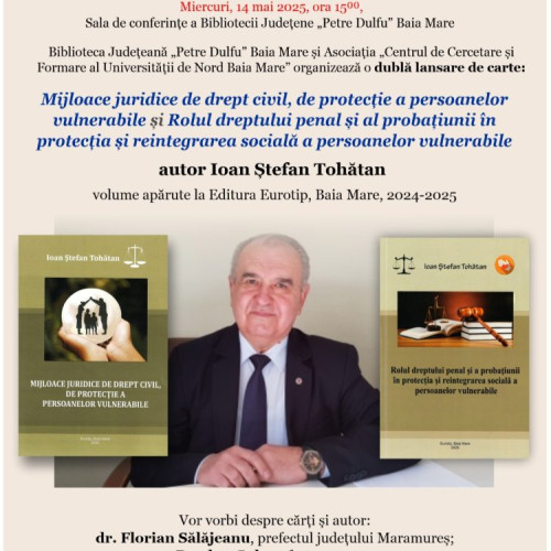 Lansare de carte la Biblioteca Județeană "Petre Dulfu" din Baia Mare