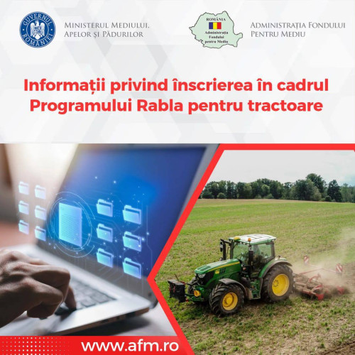 Inscrierile pentru Programul Rabla pentru Tractoare au fost anulate