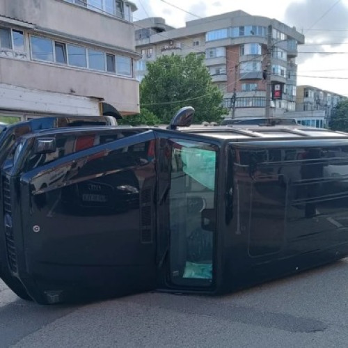 Accident spectaculos în Giurgiu