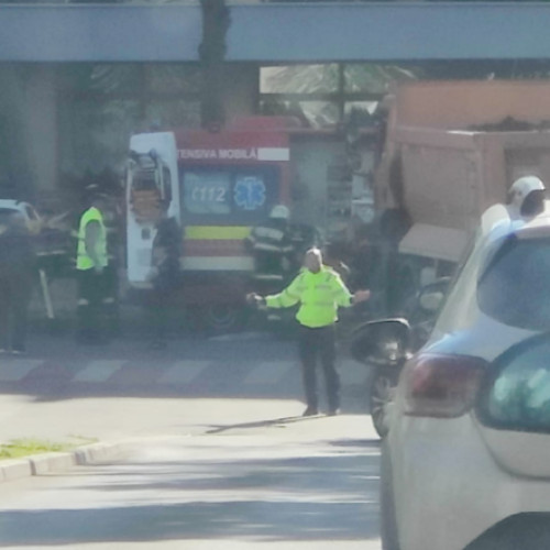 Accident pe strada Liviu Rebreanu din Cluj-Napoca