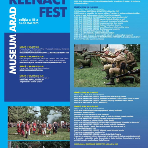 Festivalul Museum Arad Reenact Fest aduce istoria în parc