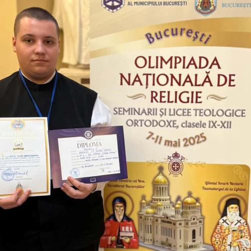Elev al Seminarului Teologic Ortodox din Alba Iulia, premiat la olimpiada națională de Religie