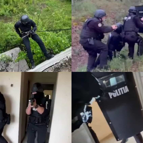 Imagini cu antrenamentele polițiștilor Serviciului pentru Acțiuni Speciale