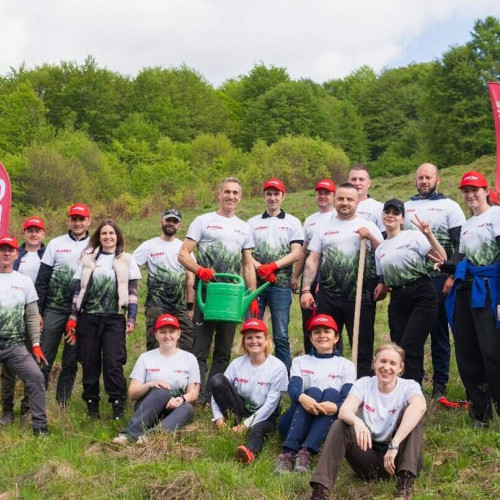 Florea Grup promovează inițiative ecologice prin plantarea a 42.000 de puieți
