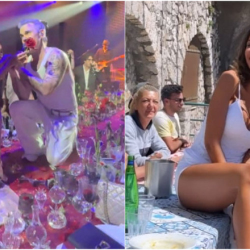 Mădălina Ghenea și Robbie Williams, moment viral la petrecerea unui miliardar