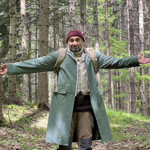 Andrei Vancica, cunoscut ca Celentano, filmează la lacul Cuiejdel