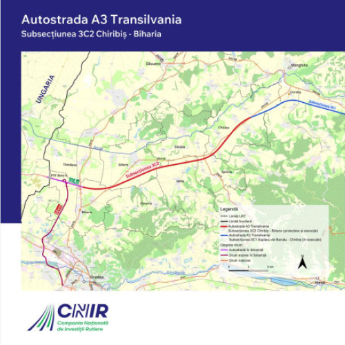 Lotul de autostradă Chiribis-Biharia din Bihor, pe cale de desfășurare