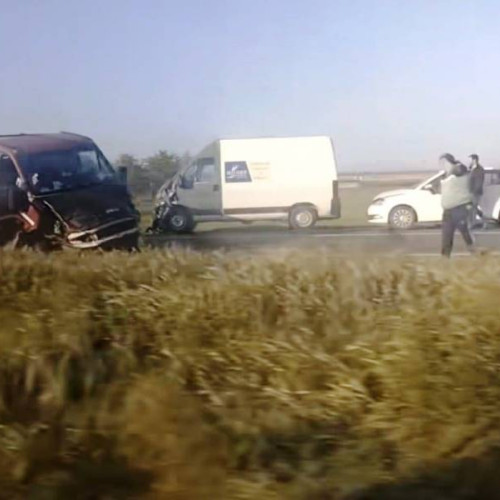 Accident rutier în Galati: un vrancean implicat în coliziune în serie