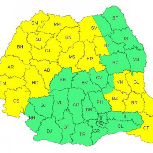 Avertizări meteorologice pentru perioada 26-28 octombrie