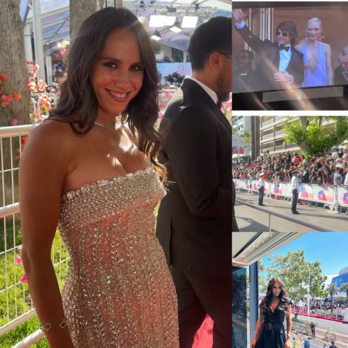 Andreea Chiritescu, actriță din Târgu Jiu, pe covorul roșu de la Cannes