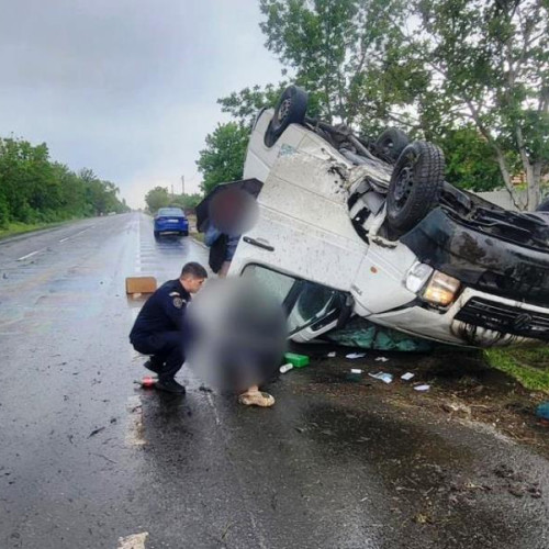 Accident rutier în Mihăilești, intervenție rapidă a unui polițist