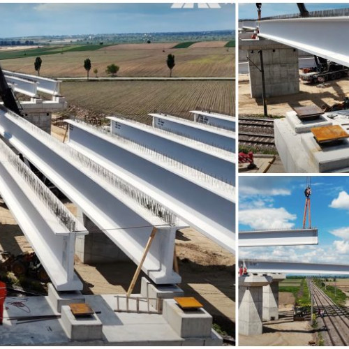 Dorinel Umbrarescu finalizează ultimile grinzi pentru Pasajul A7