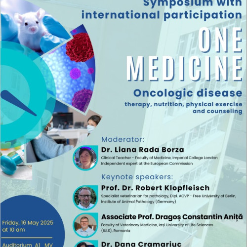 Facultatea de Medicină Veterinară din Iași va găzdui simpozionul internațional ONE MEDICINE