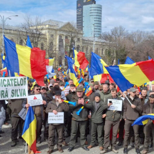Protest în fața Guvernului României