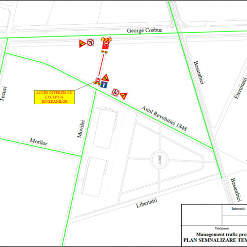 Închidere temporară a străzii Movilei în Galați