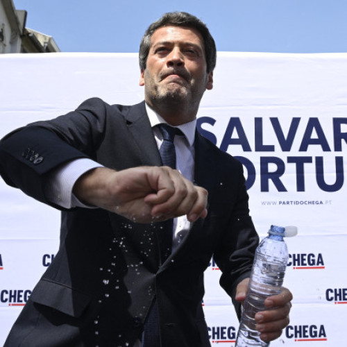 Liderul partidului Chega s-a prăbușit la un miting de campanie