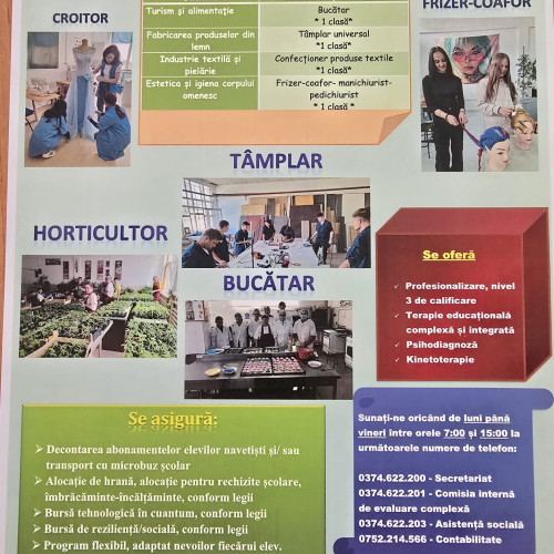 Școala Profesională Specială Codlea oferă școlarizare pentru elevii cu CES