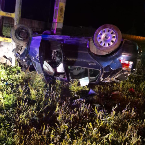 Accident rutier la Tasca, două persoane rănite