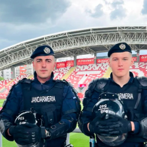 Jandarmii din Timișoara, mobilizați la meciul UTA Arad - Gloria Buzău