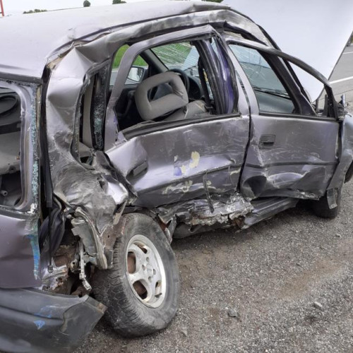 Accident rutier la ieșirea din Huedin