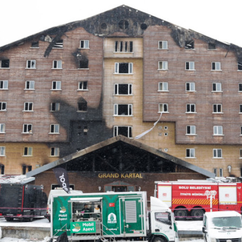 Procuratura din Turcia solicită pedepse severe pentru incendiul de la hotelul din Kartalkaya
