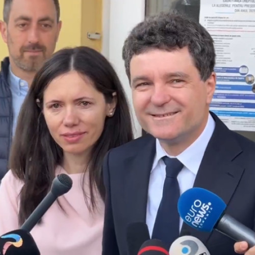 Nicușor Dan, candidatul independent la alegerile prezidențiale, a votat în Făgăraș