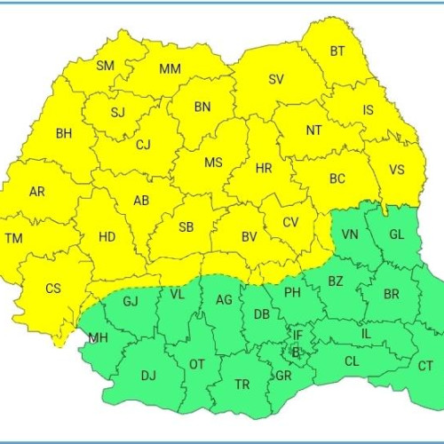 Alerte meteo cod galben pentru zona montană din Dâmbovița