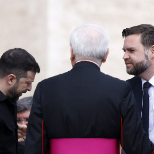 JD Vance se întâlnește cu Volodimir Zelenski în Roma