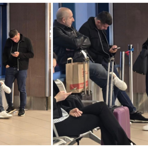 George Simion și Vasile Puscas surprinși pe aeroportul Otopeni