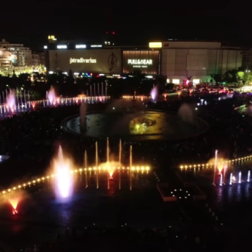 Spectacole de apă, muzică și lumini la Fântânile Urbane din București