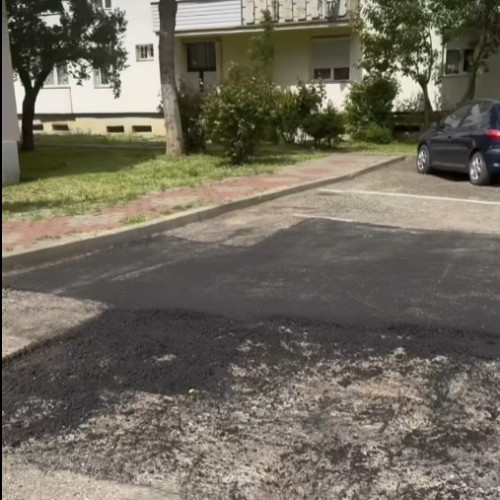 Lucrări de reparații pe strada Ana Ipătescu din Piatra Neamț