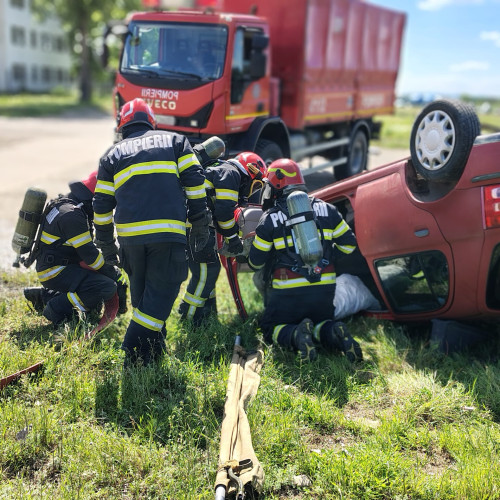 Exercițiu de intervenție în situații de urgență la Neamț