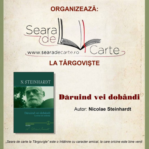 Întâlnire literară la Târgoviște: "Seara de carte"
