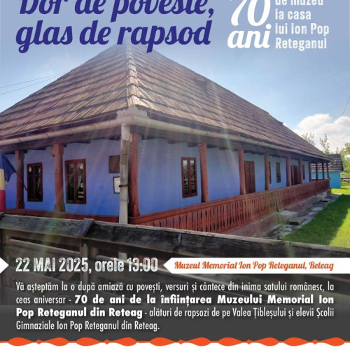 Eveniment cultural dedicat lui Ion Pop Reteganul la Reteag