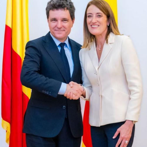 Roberta Metsola, președintele Parlamentului European, în vizită la București