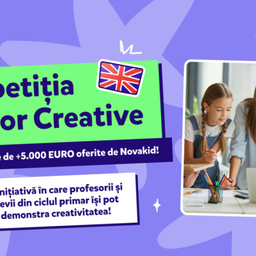 Novakid Romania lansează "Competiția Școlilor Creative" pentru clasele primare