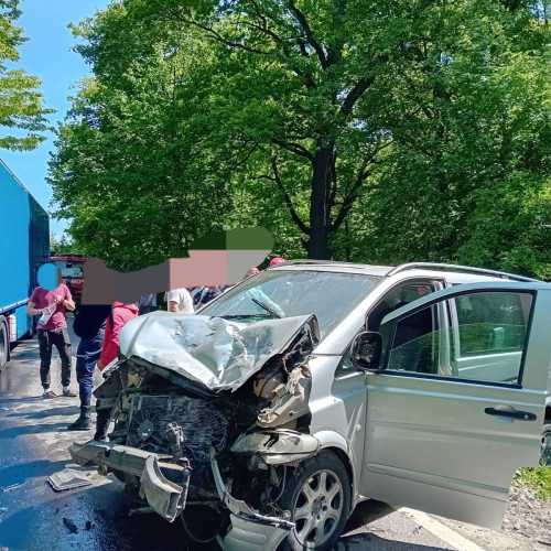 Accident rutier în zona Lunca, comuna Vânători Neamț