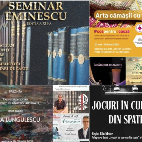 Botoșaniul, plin de evenimente culturale în acest weekend